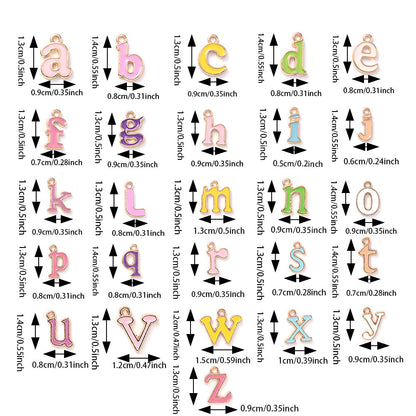A-Z Letter Alloy Pendant Charms
