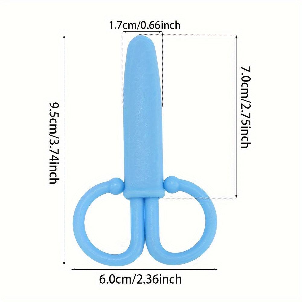 1PC 6×9.5cm Stainless Steel Mini Scissors with Protective Cover