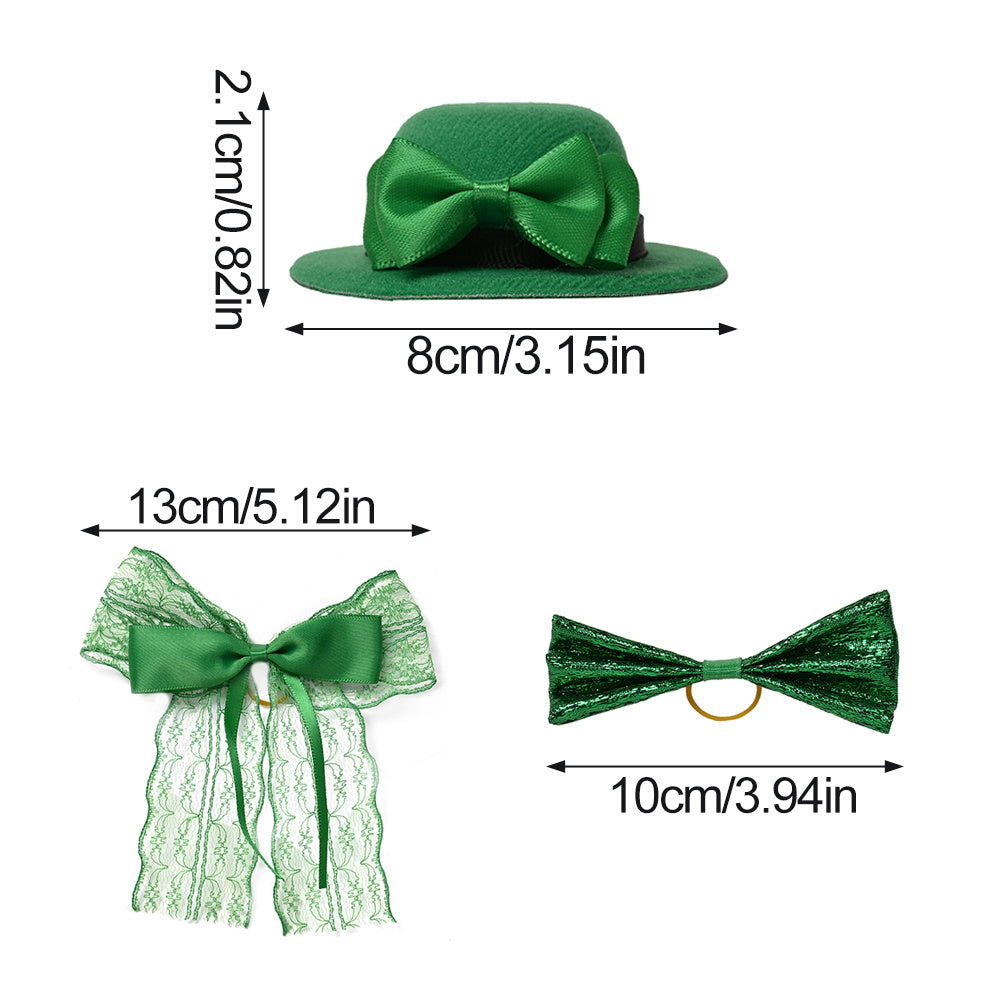 Green Bow Tie Cloth Decorations