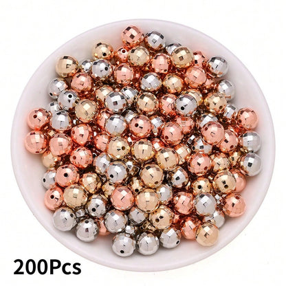 40/60/100/200pcs 6/8/10/12mm Vintage Disco Ball Beads