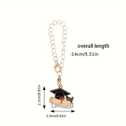 1PC Doctor Hat, Book & Apple Pendant Chain