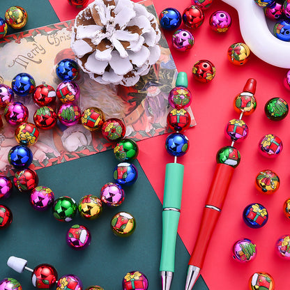 Acrylic Christmas Gift Box & Bell Beads