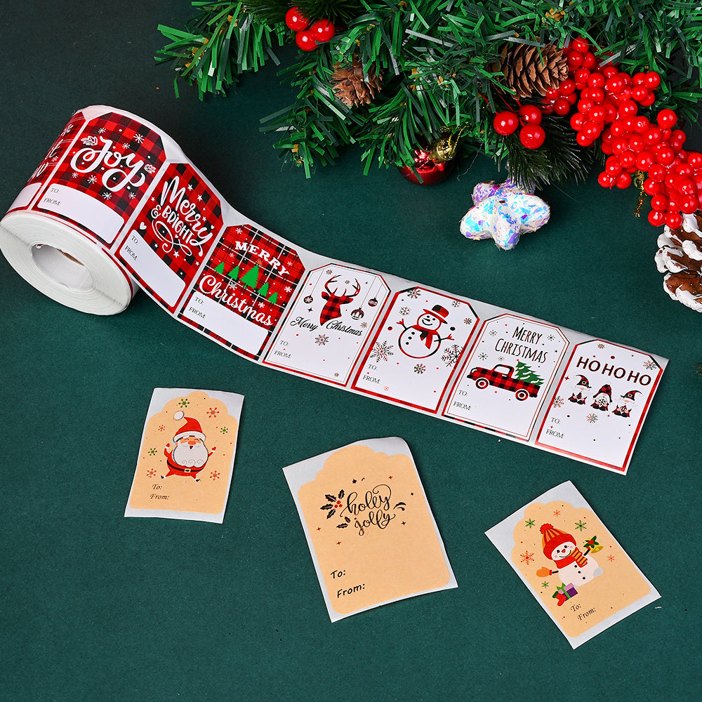 Merry Christmas Seal Label Stickers