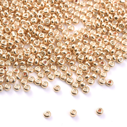 Gold and Silver 2/3/4 mm Glass Seed Beads