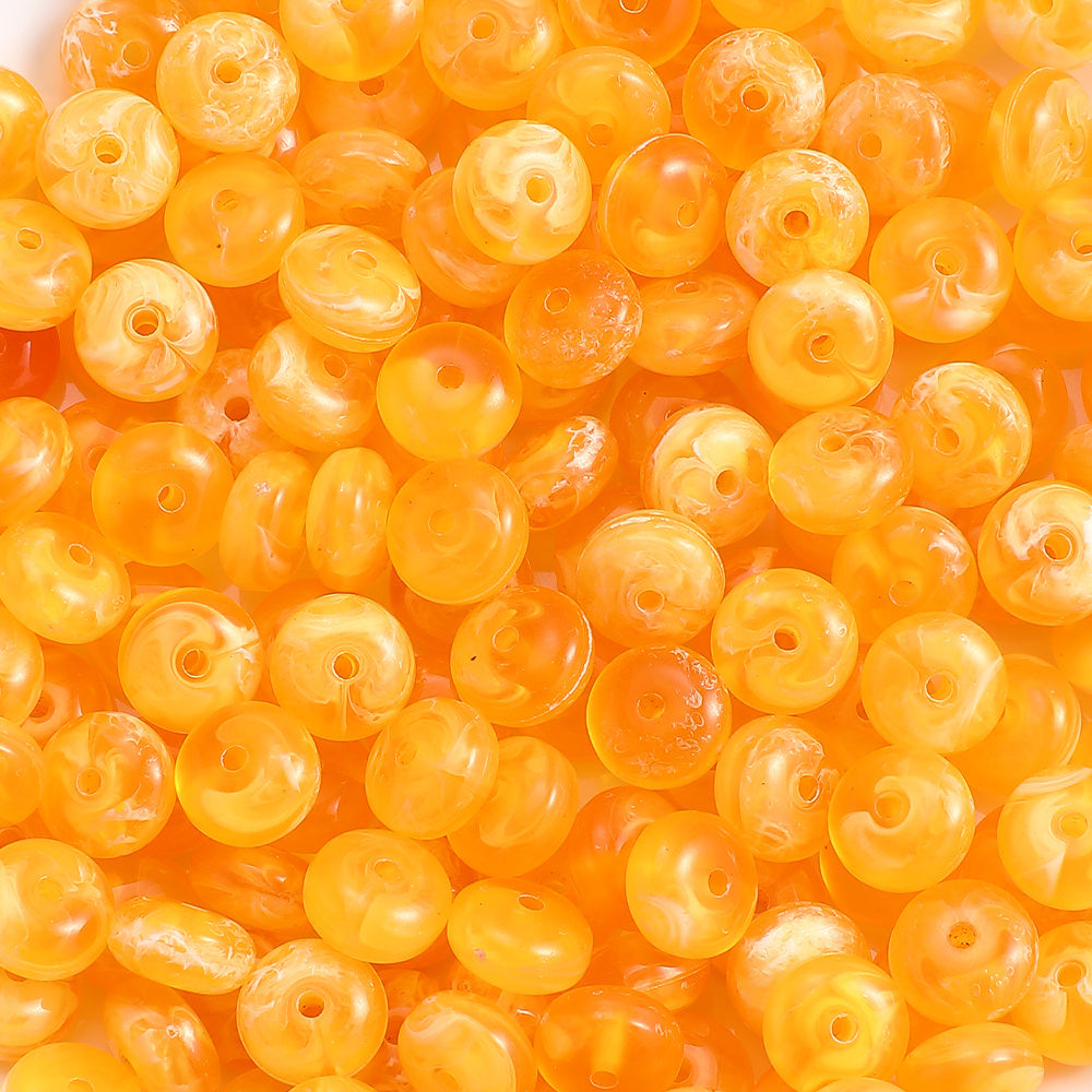 100-Piece 5x10 mm Acrylic Flat Spacer Beads