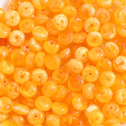 100-Piece 5x10 mm Acrylic Flat Spacer Beads
