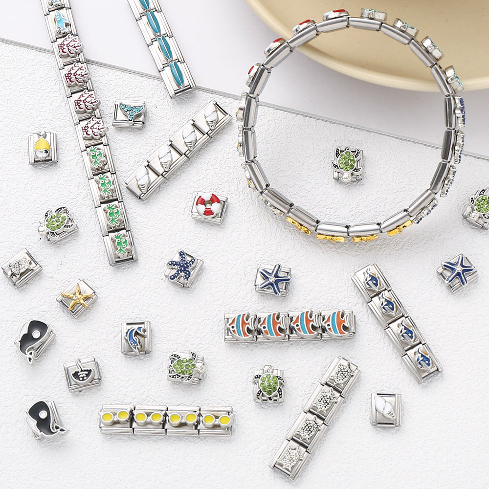 1PC Stainless Steel Modular Bracelet Link Set