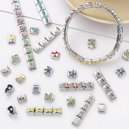 1PC Stainless Steel Modular Bracelet Link Set