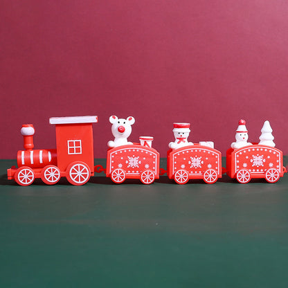 Mini PVC Christmas Train Ornament