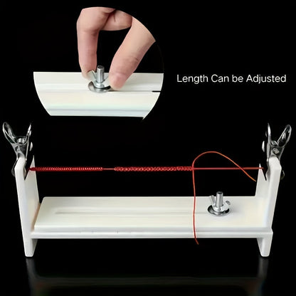 Adjustable Plastic Bracelet Making Tool with 2 Clips