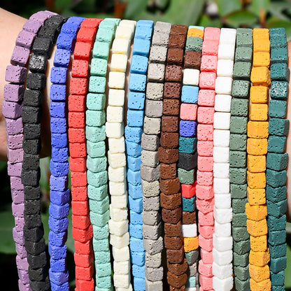 Minimalist Square Stone Bead