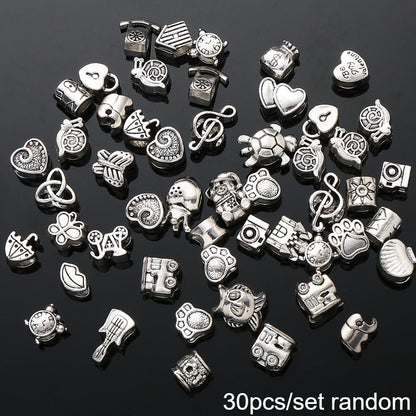 Mixed Alloy Large Hole Beads