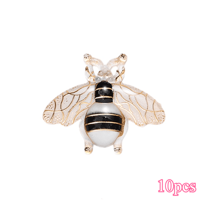 Colorful Acrylic Bee Flatback Rhinestone Charm Pendants