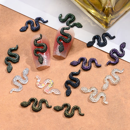 Serpentine Resin Nail Charms