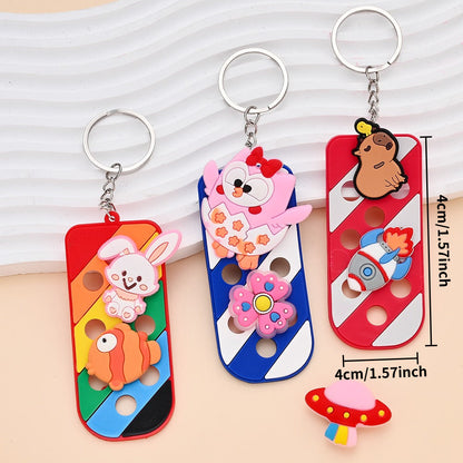 Soft Rubber Hole Keychain Charms
