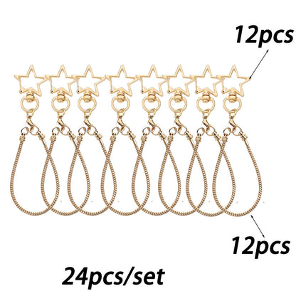 Blank Beadable Keychain Set