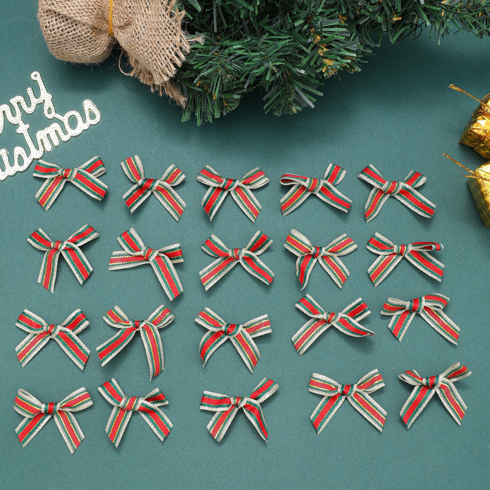 Christmas Mini Satin Ribbon Bows