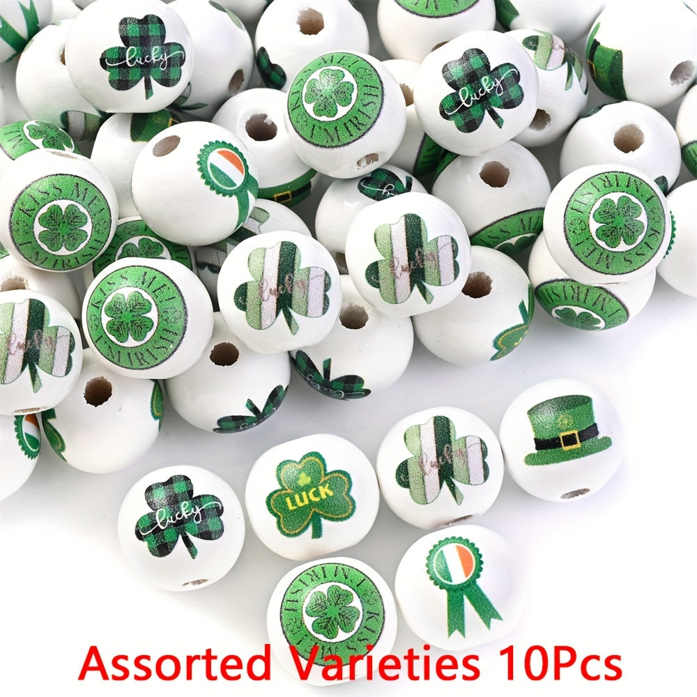 St. Patrick’s Day Wooden Beads