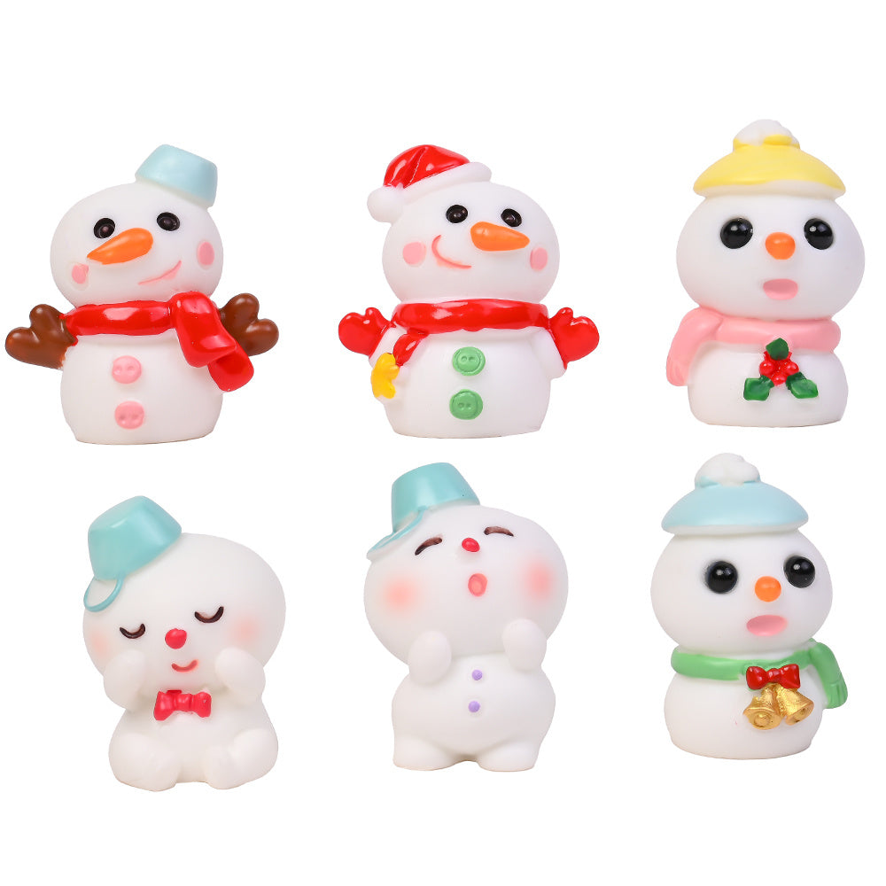 Christmas Snowman Mini Decorative Statues