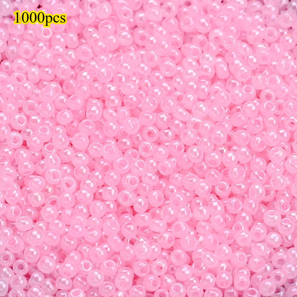 1000pcs 2mm Random Color Glass Seed Beads