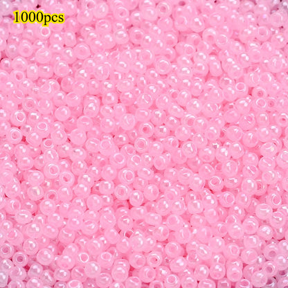 1000pcs 2mm Random Color Glass Seed Beads