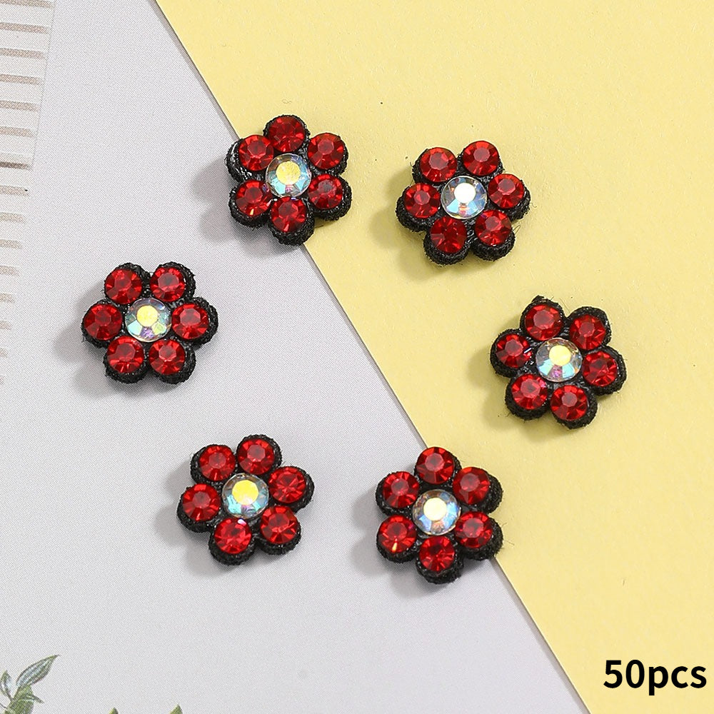 Plum Blossom Rhinestone Patches