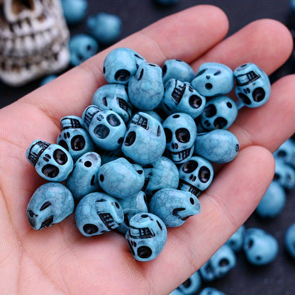 200pcs/set 11x13mm Skull Head Beads