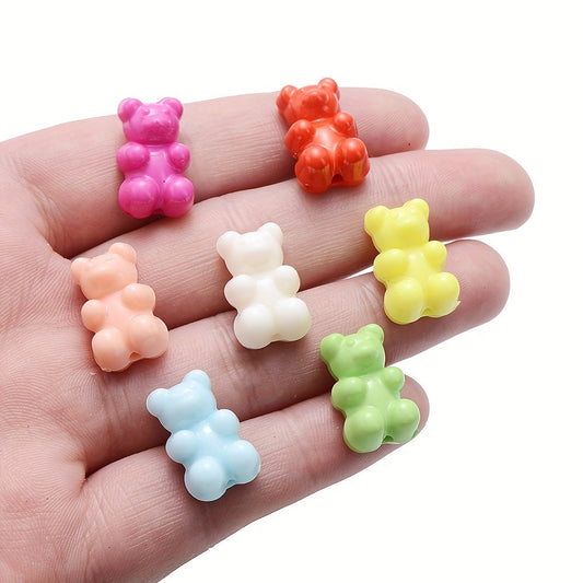 Candy Color Acrylic Gummy Bear Beads