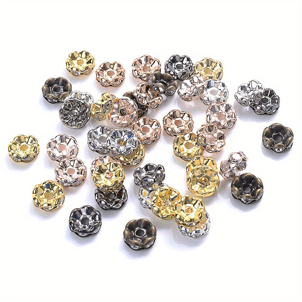 Metal Czech Flower Spacer Beads