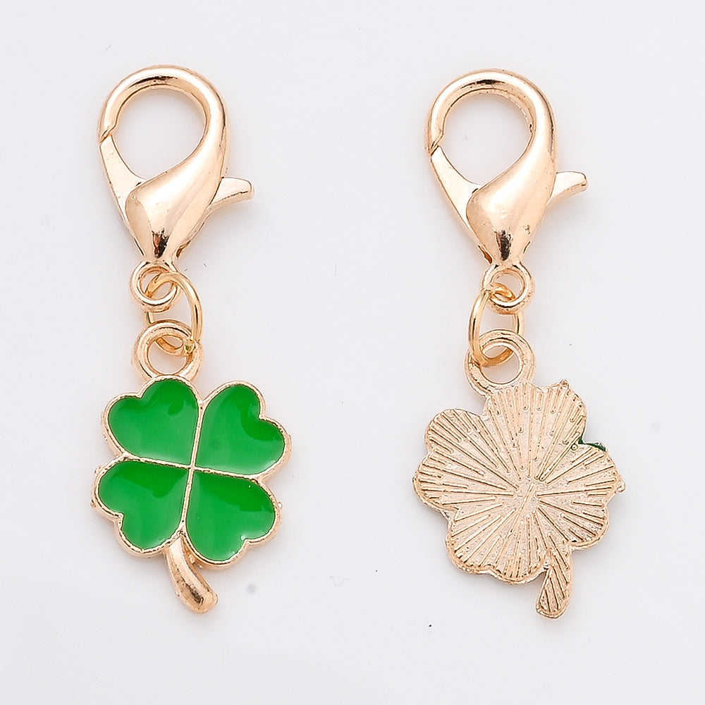 Four-Leaf Clover Lucky Keychain Set