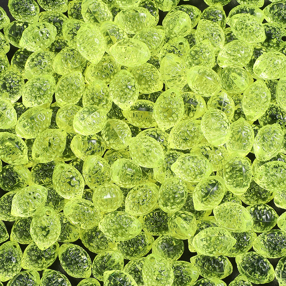 Clear Acrylic Lemon Beads