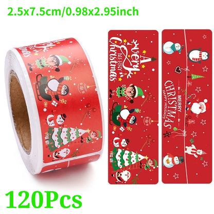 Christmas Pattern Rectangular Stickers