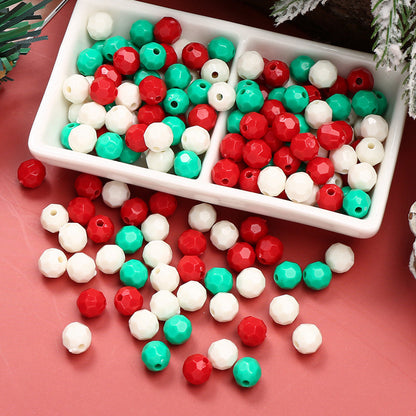 8 mm Luminous Faceted Acrylic Beads
