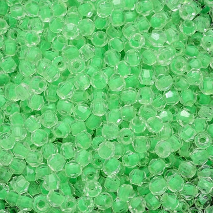 Transparent 4 mm Diamond-Shaped Glass Beads