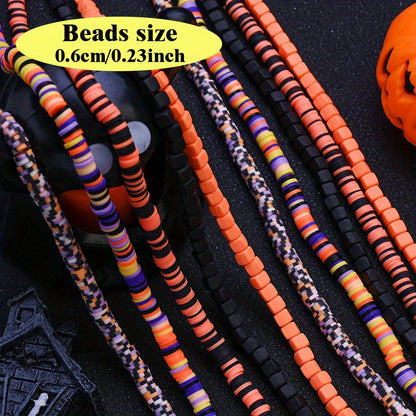 10pcs Halloween Color Clay Beads