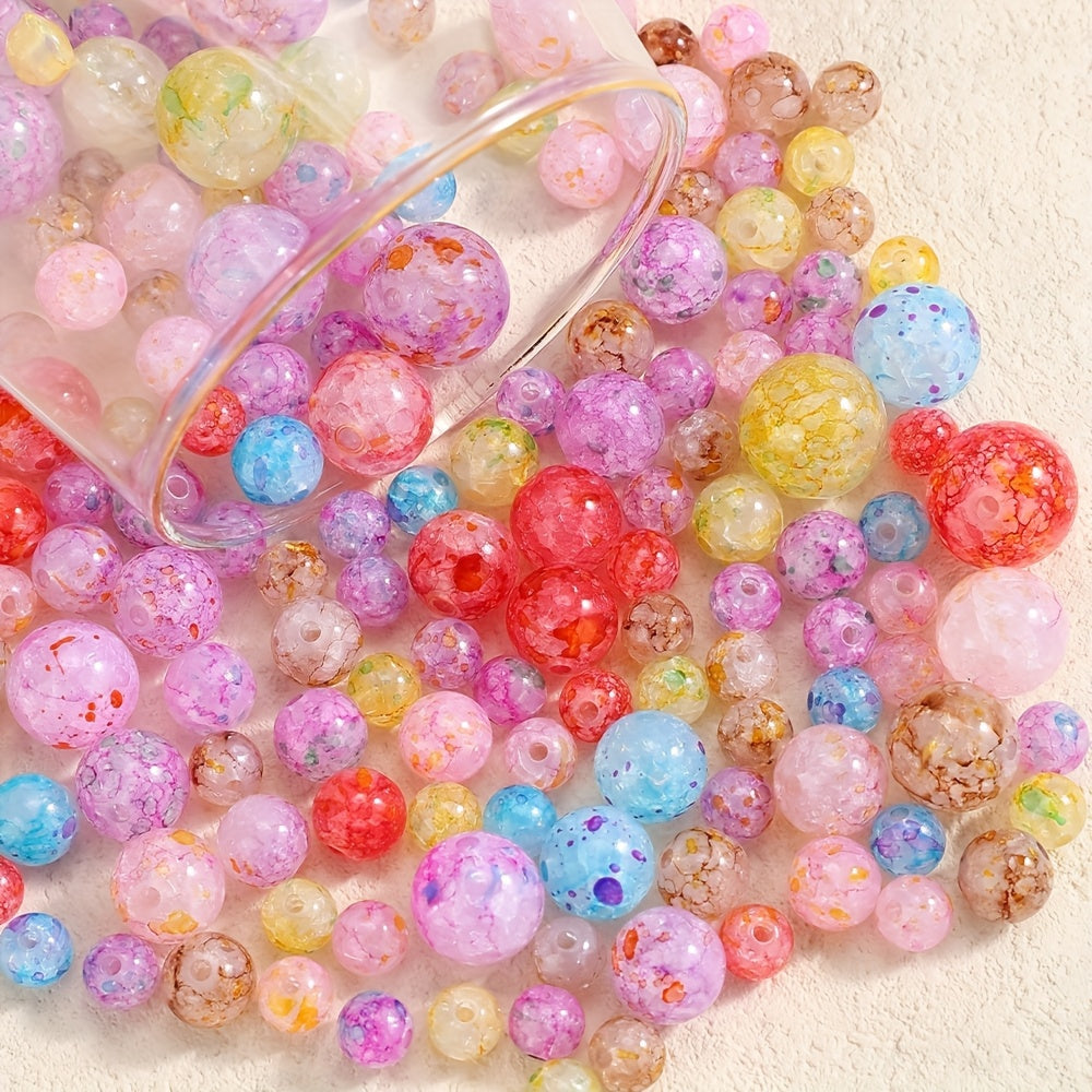 Colorful Dot Acrylic Bubble Beads