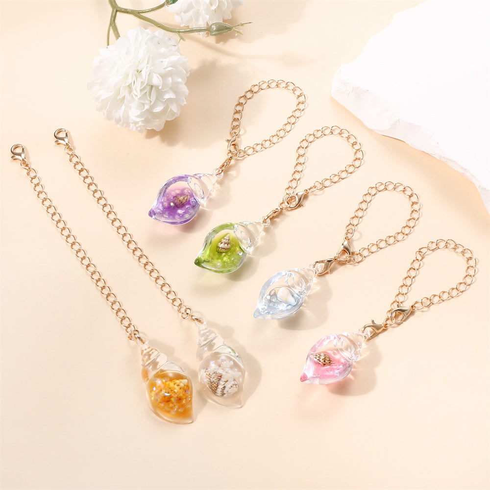 Luminous Resin Shell Cup Charms