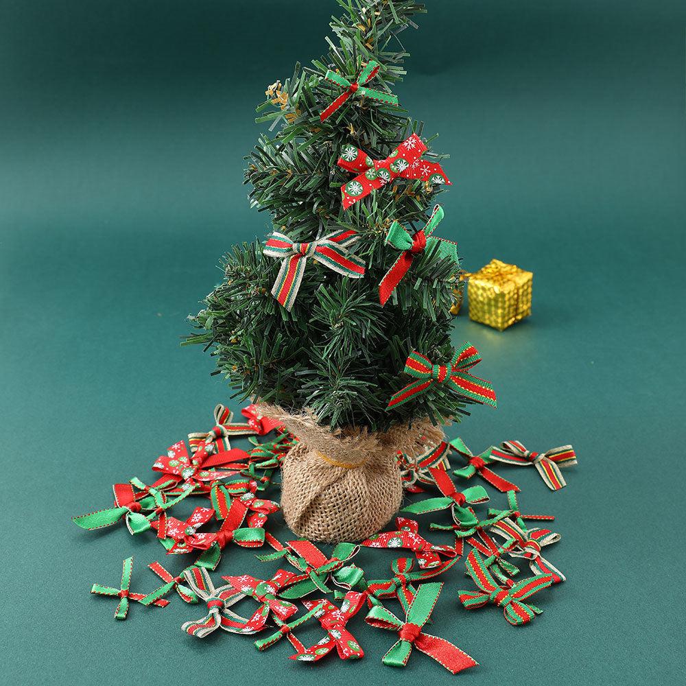 Christmas Mini Satin Ribbon Bows
