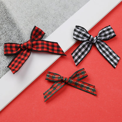 Christmas Plaid Bow Embellishments