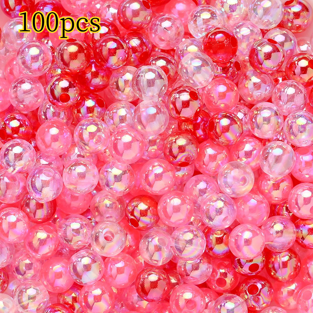 Pink AB Acrylic Beads
