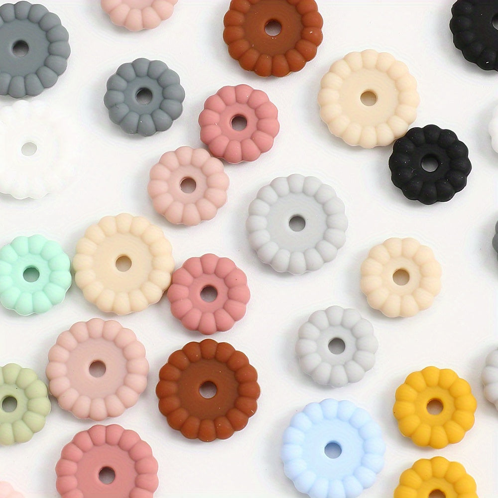 10pcs/set 12/15mm Round Silicone Beads