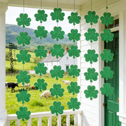 Green Clover Paper Skewers