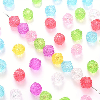 Clear Bayberry Acrylic Beads