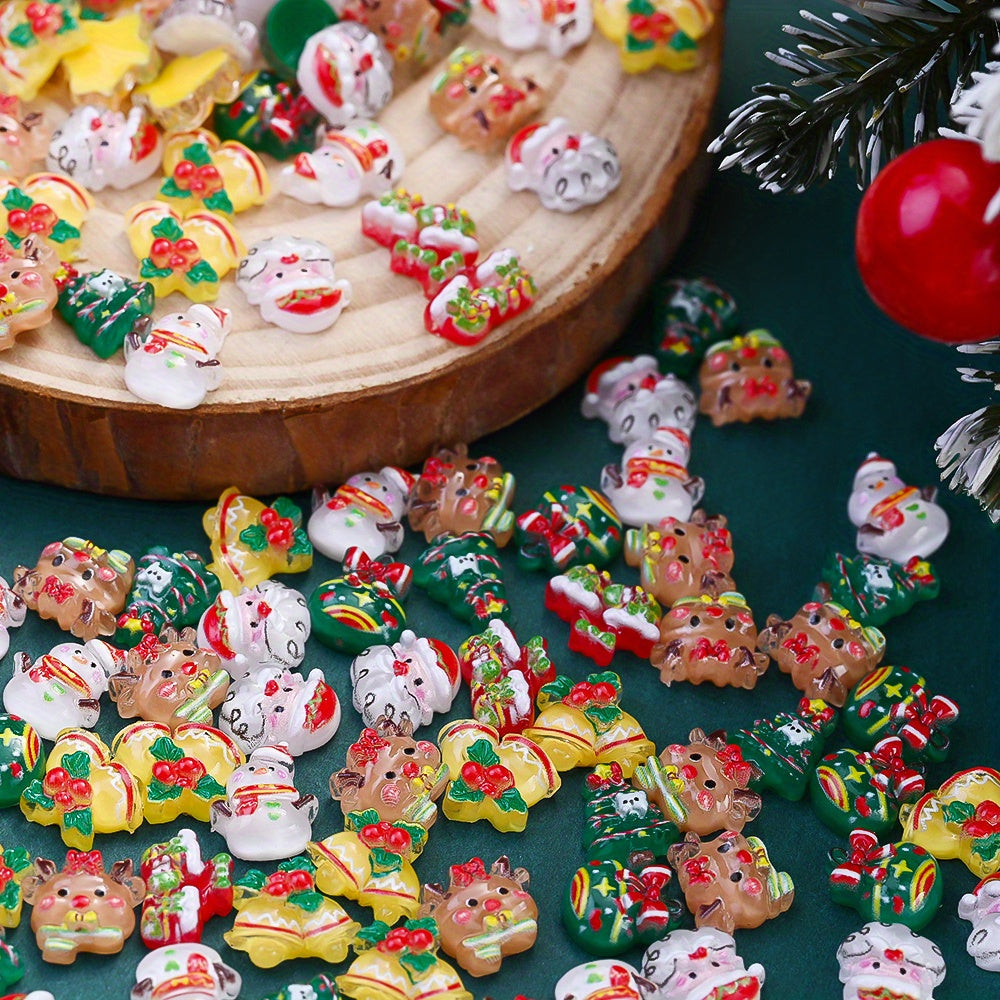 Christmas Resin Flatback Embellishments