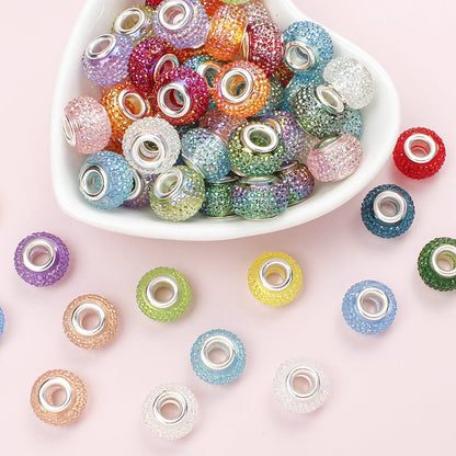 Mixed Color Resin Large Hole Beads