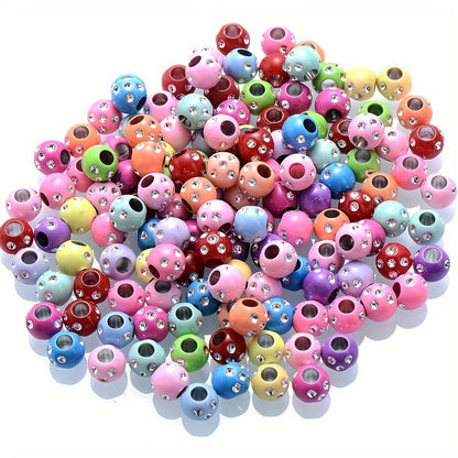 100PCS 8mm Acrylic Bead Set