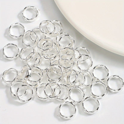 50pcs 12mm Alloy Circle Spacer Beads