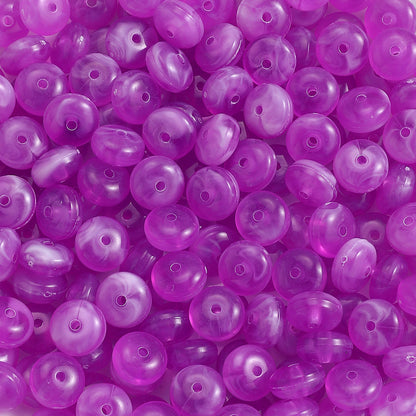 100-Piece 5x10 mm Acrylic Flat Spacer Beads