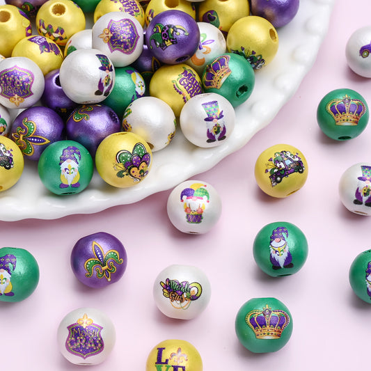 Carnival Wooden Beads