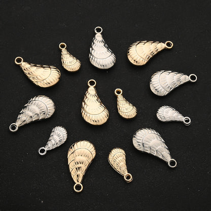 20/50PCS Gold & Silver CCB Seashell Pendant Charms